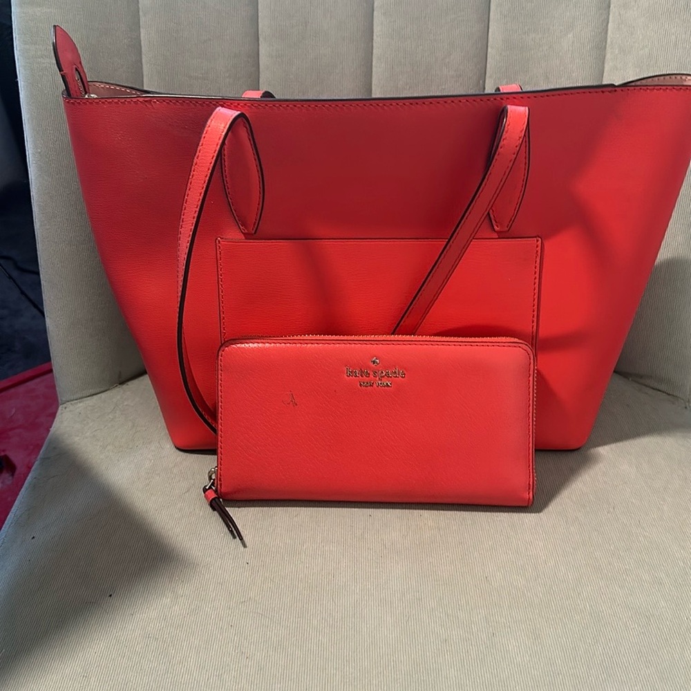 Kate spade tote and wallet